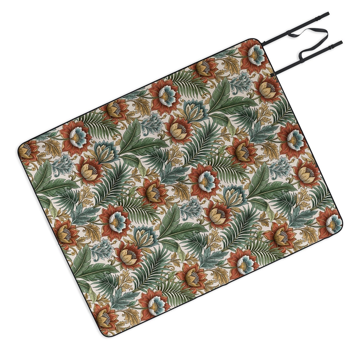 Marta Barragan Camarasa Retro Jungle Garden Picnic Blanket