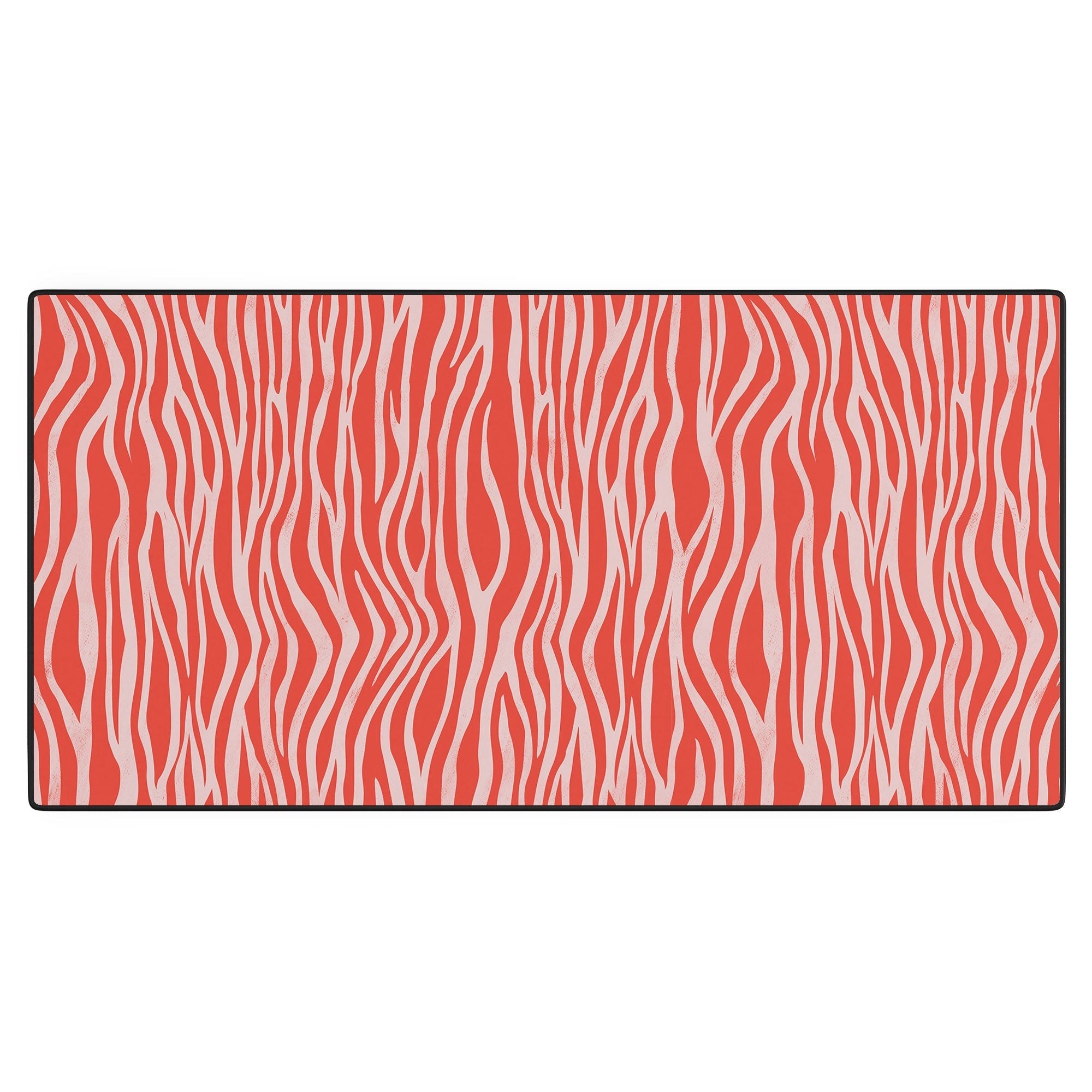 Avenie BR Red Zebra Stripe Desk Mat