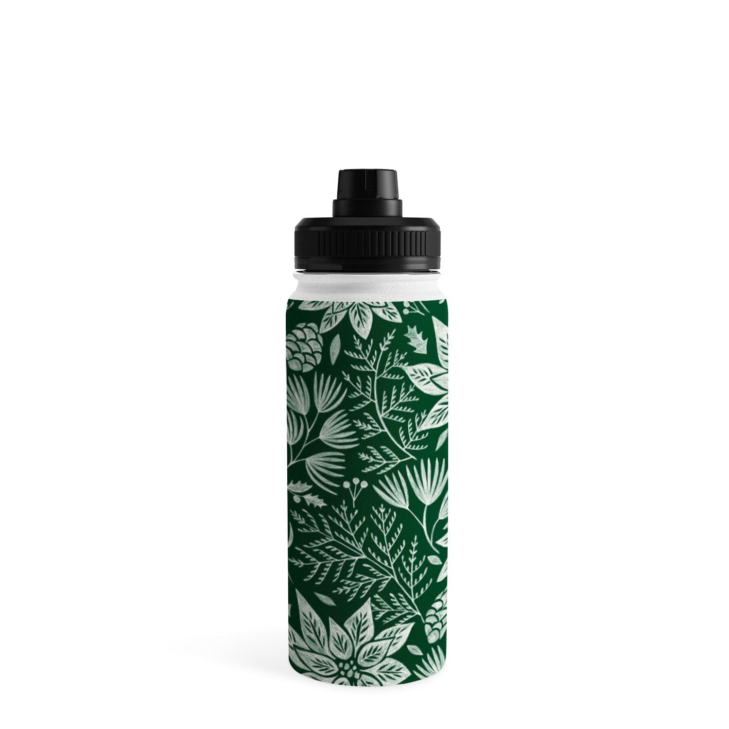 Pimlada Phuapradit Christmas Poinsettia Water Bottle