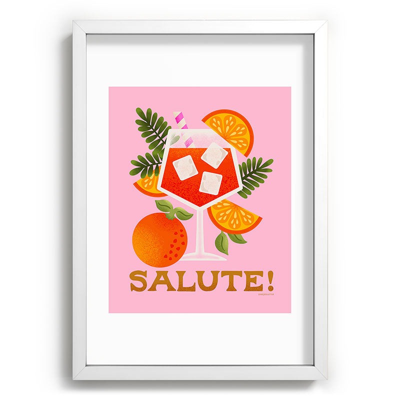 Jessica Molina Orange Spritz Recessed Framing Rectangle
