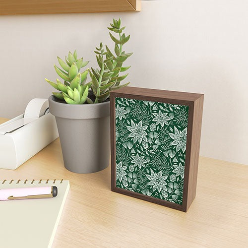 Pimlada Phuapradit Christmas Poinsettia Framed Mini Art Print