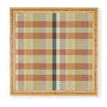 Marta Barragan Camarasa Retro Picnic Plaid Warm Tones Framed Wall Art
