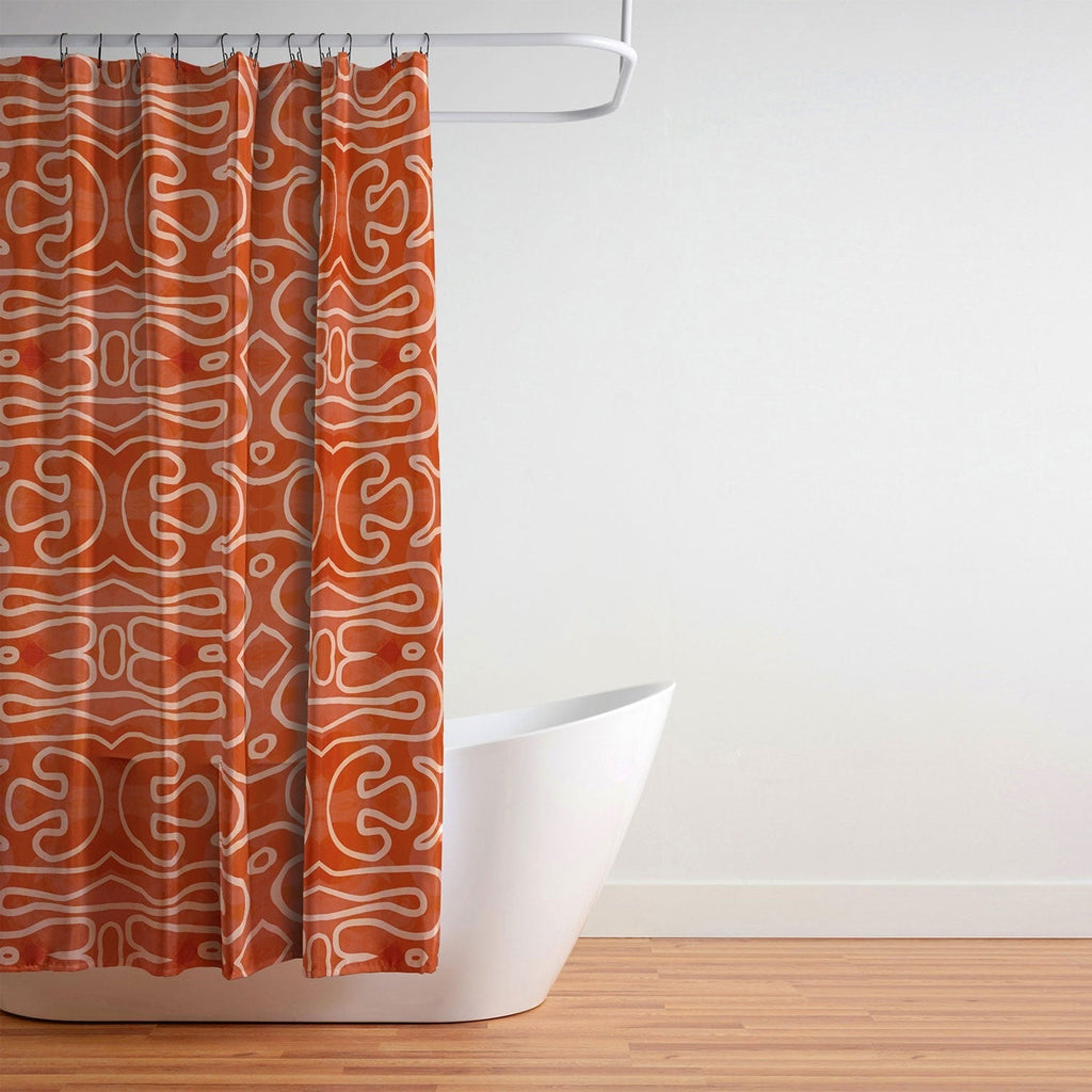 Mirimo Venexiana Burnt Orange Shower Curtain