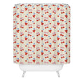 Design by Spark Cherries And Ribbons Shower Curtain
