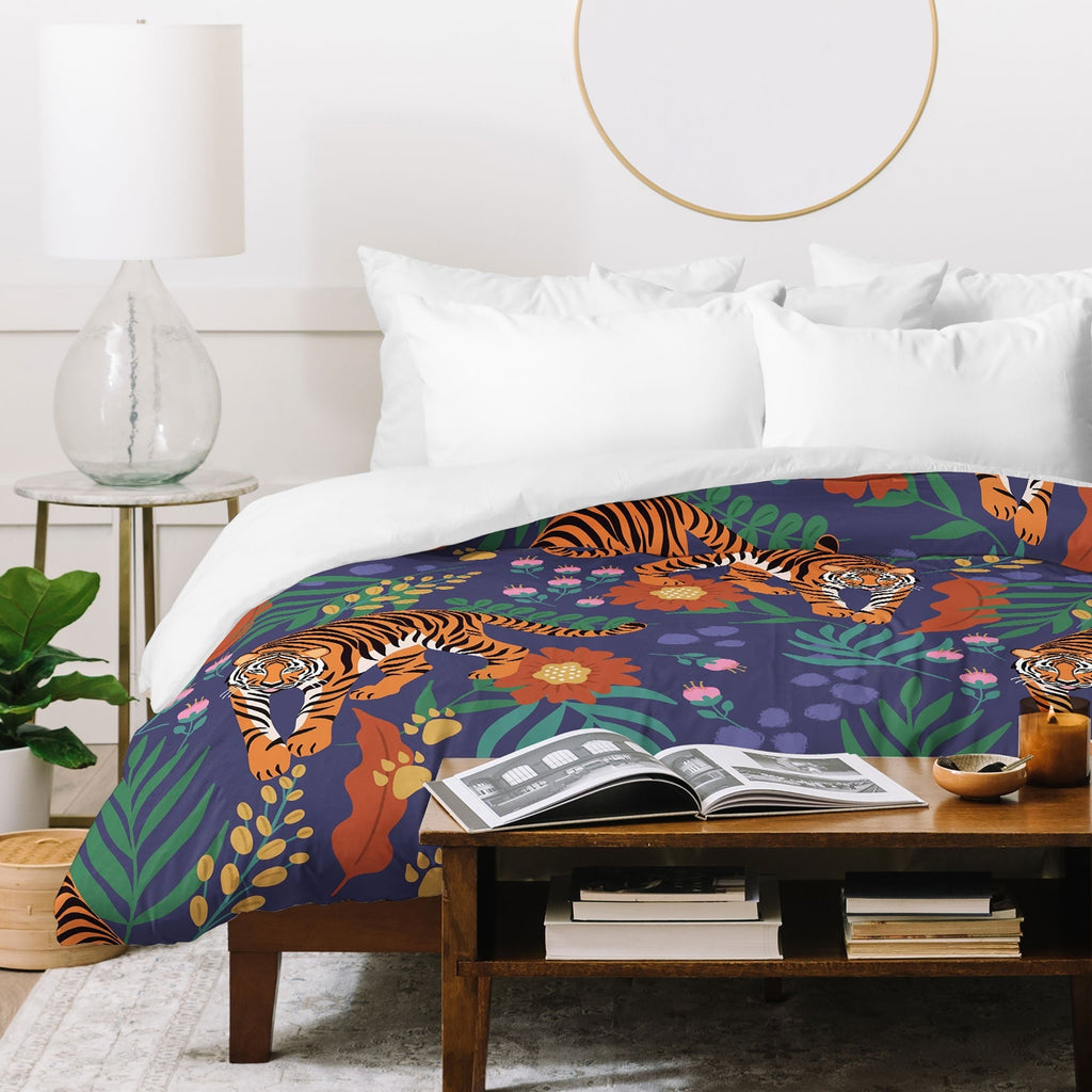 Design by Spark Tiger of the Glorious Jungle Duvet Cover