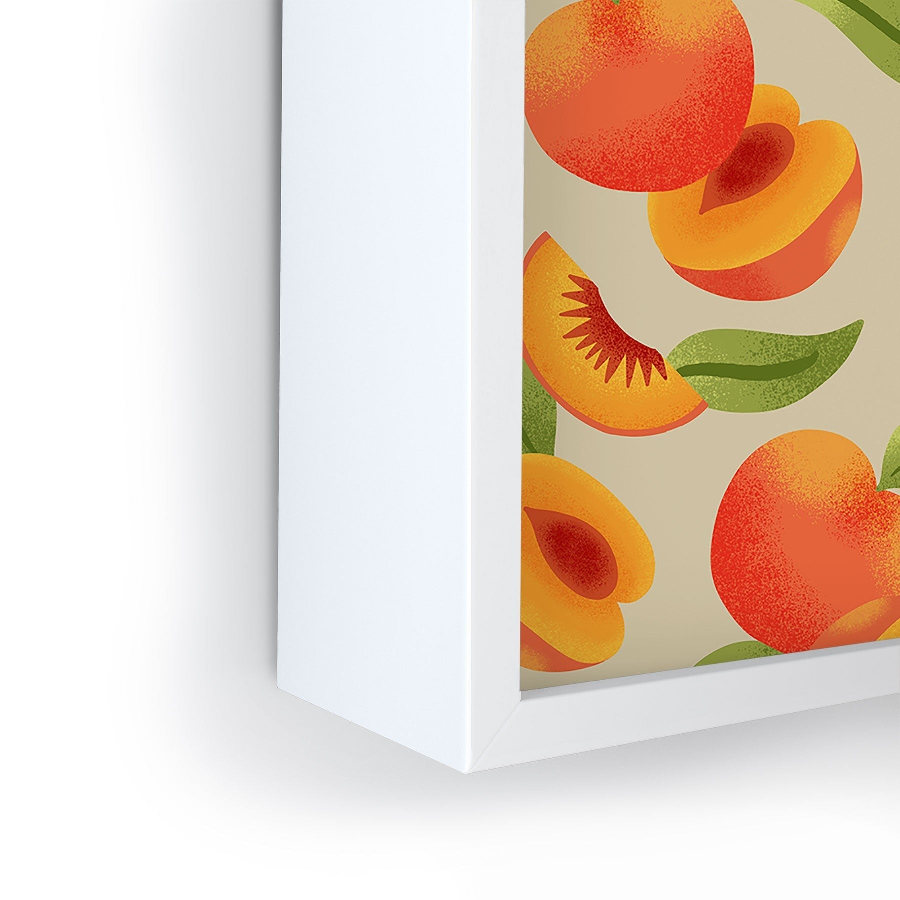 Jessica Molina Peach Pattern Framed Mini Art Print
