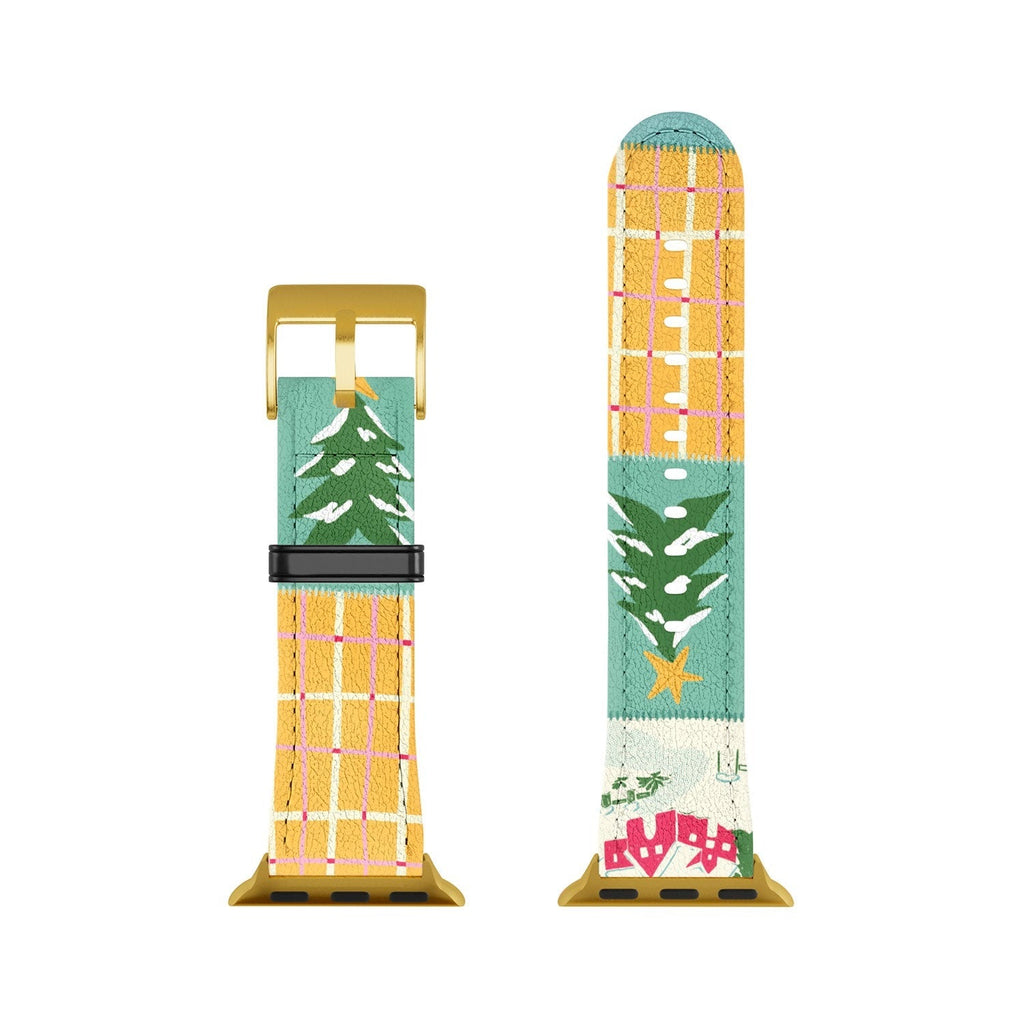 LouBruzzoni Cozy Christmas Patchwork Apple Watch Band