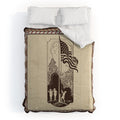 DENY Designs Flag Raisers Striped Square Comforter