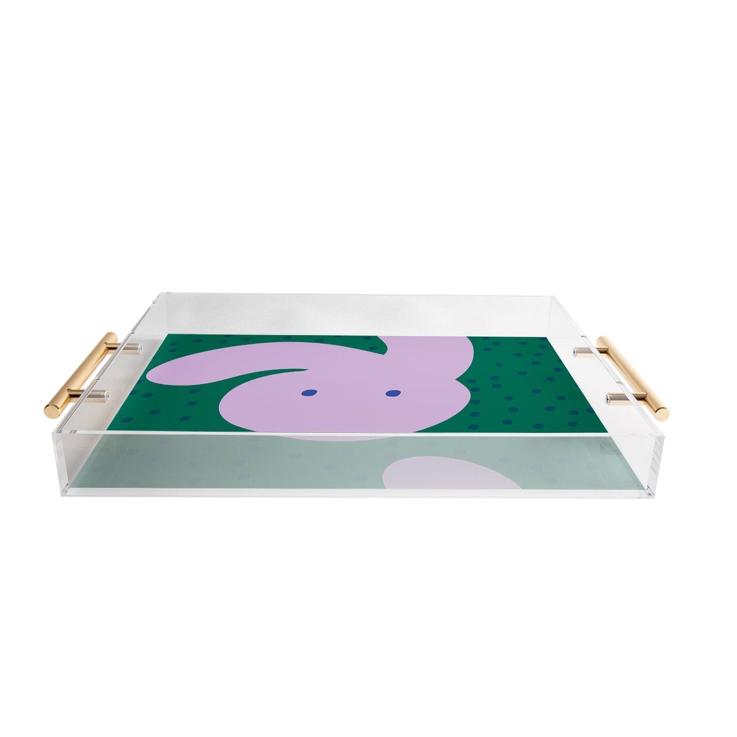 Camilla Foss Pebbles and Rabbit Acrylic Tray