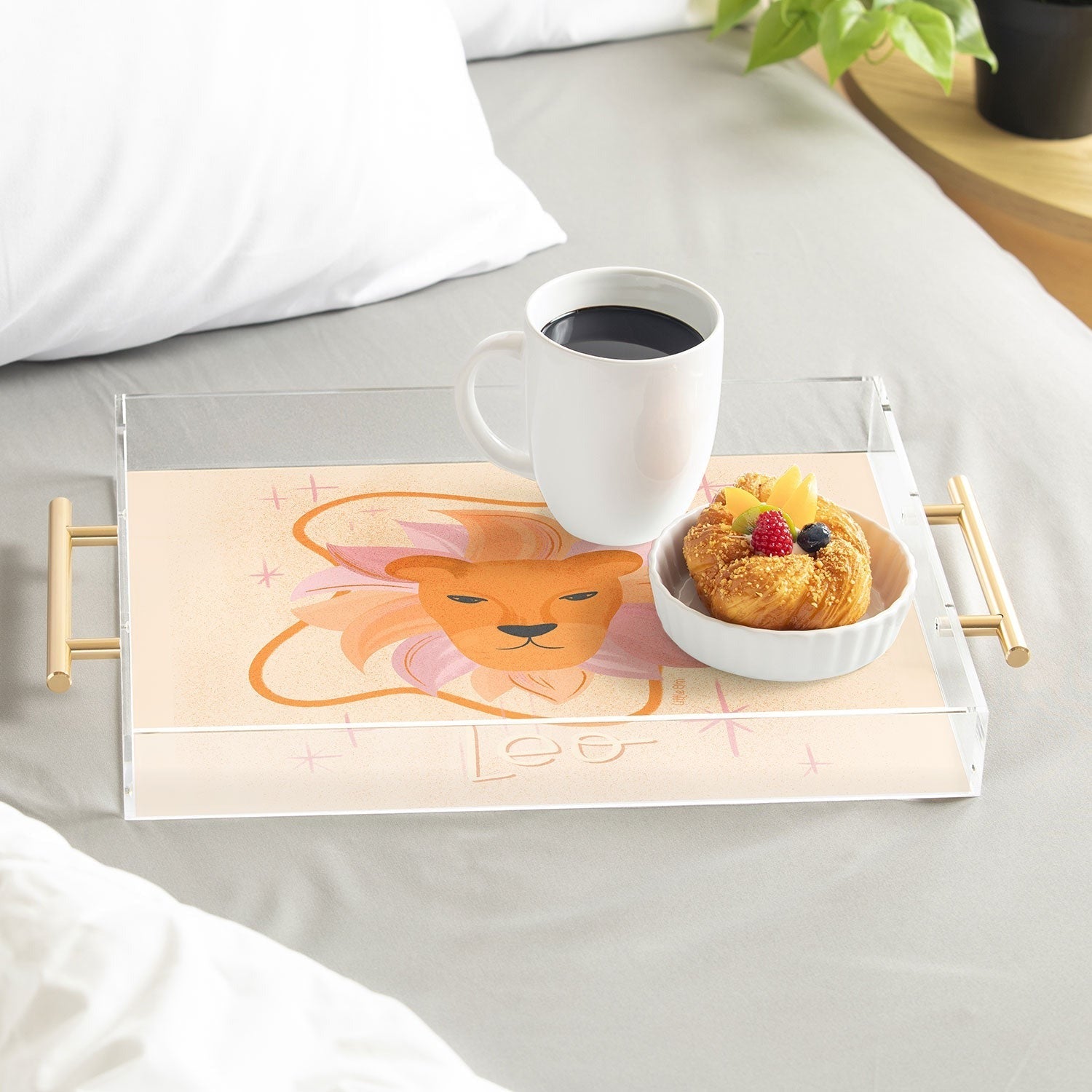 Little Om Zodiac Signs Leo Acrylic Tray
