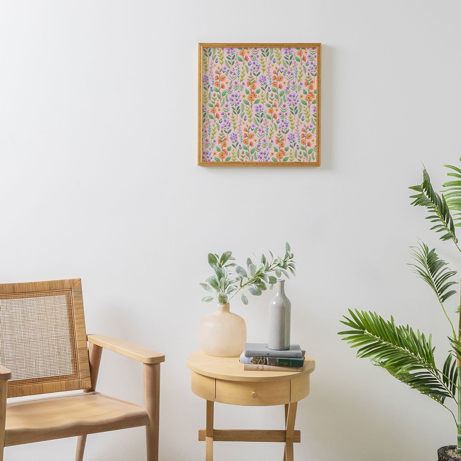 Pimlada Phuapradit Ditsy Spring Floral Framed Wall Art