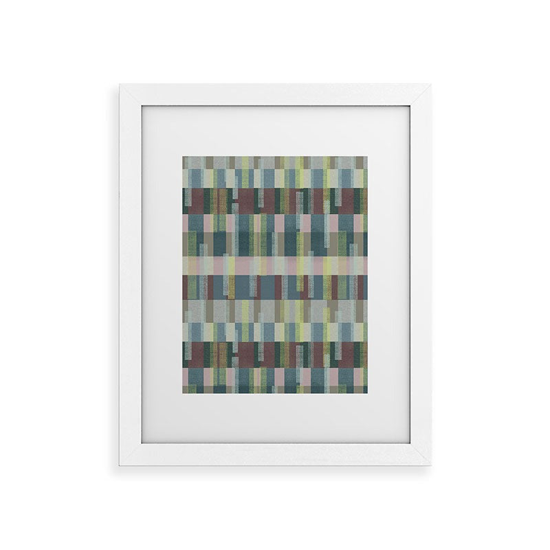 Marta Barragan Camarasa Dynamic Linear Blocks Framed Art Print