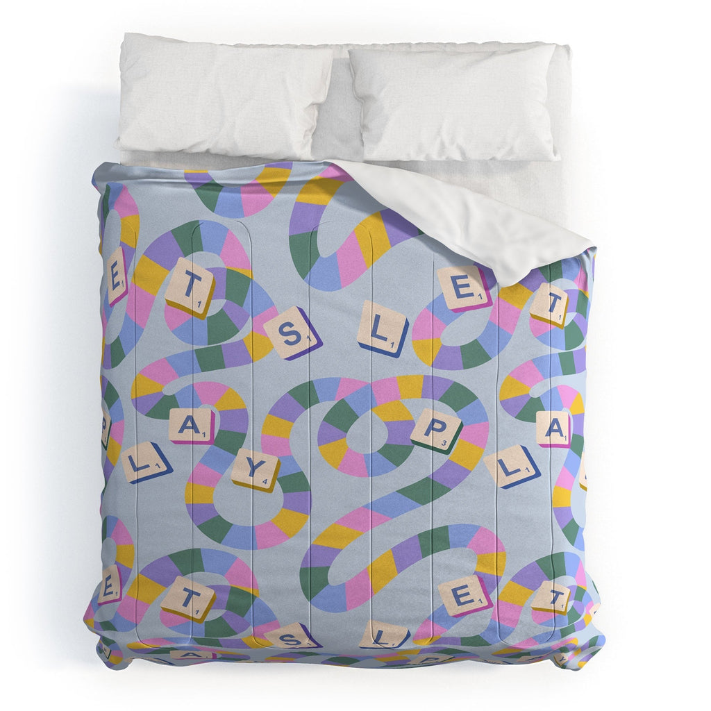 Design by Spark Scrabble Board Game Night Comforter