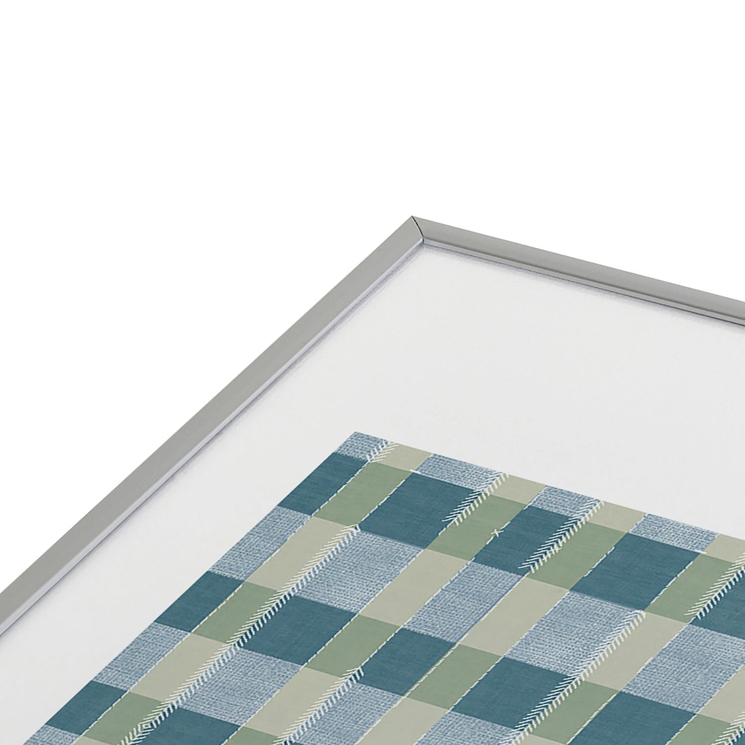 Marta Barragan Camarasa Country Style Checks Metal Framed Art Print