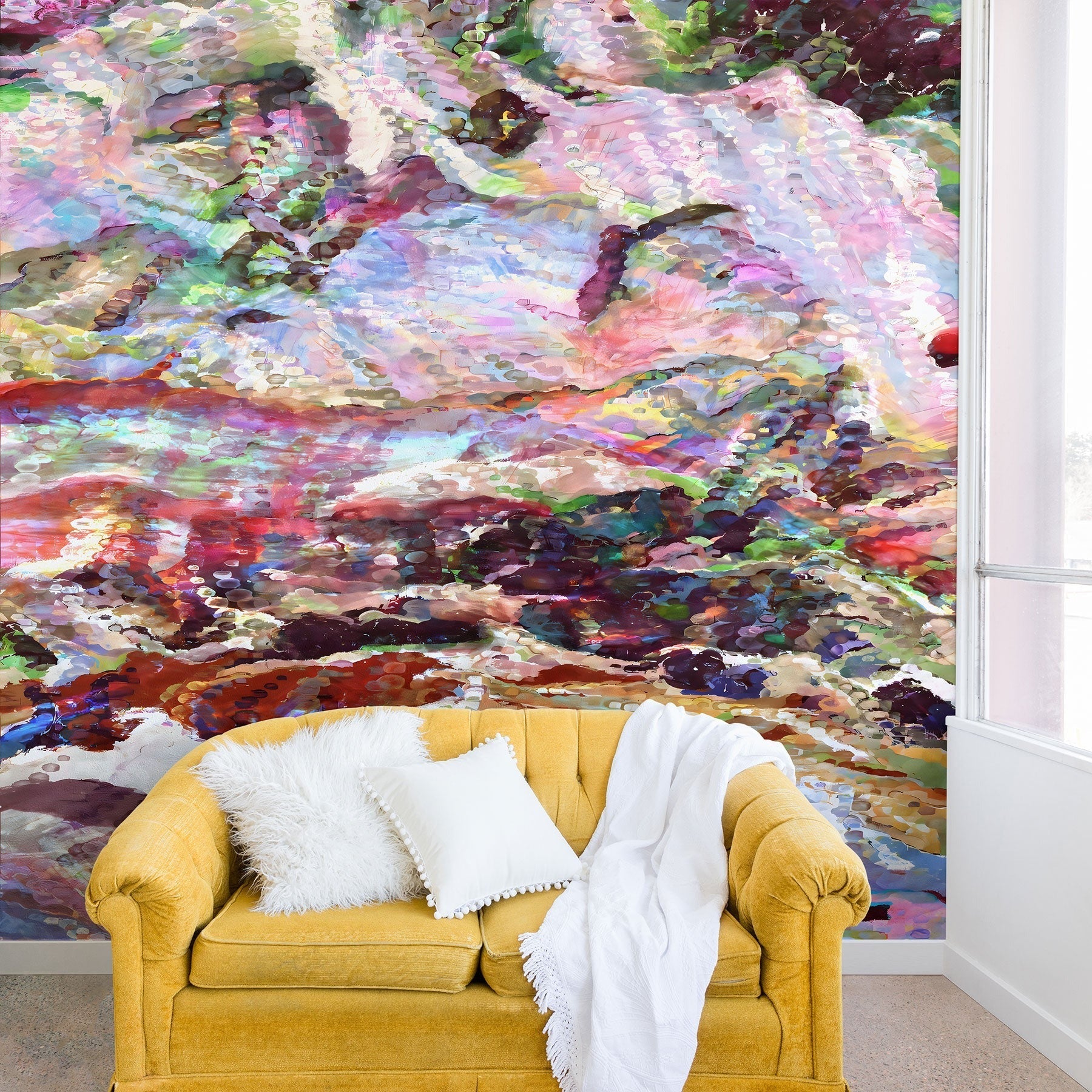83 Oranges Sequin Haze Wall Mural