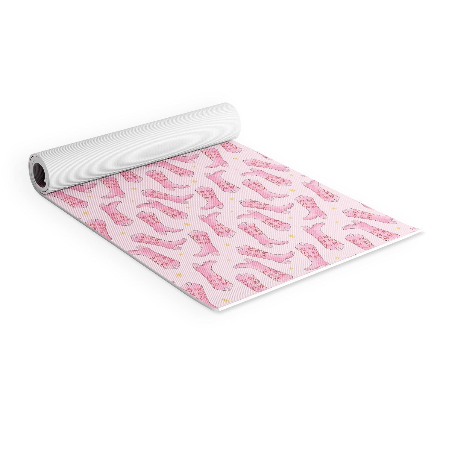Love_Ryming Stars and Boots Yoga Mat