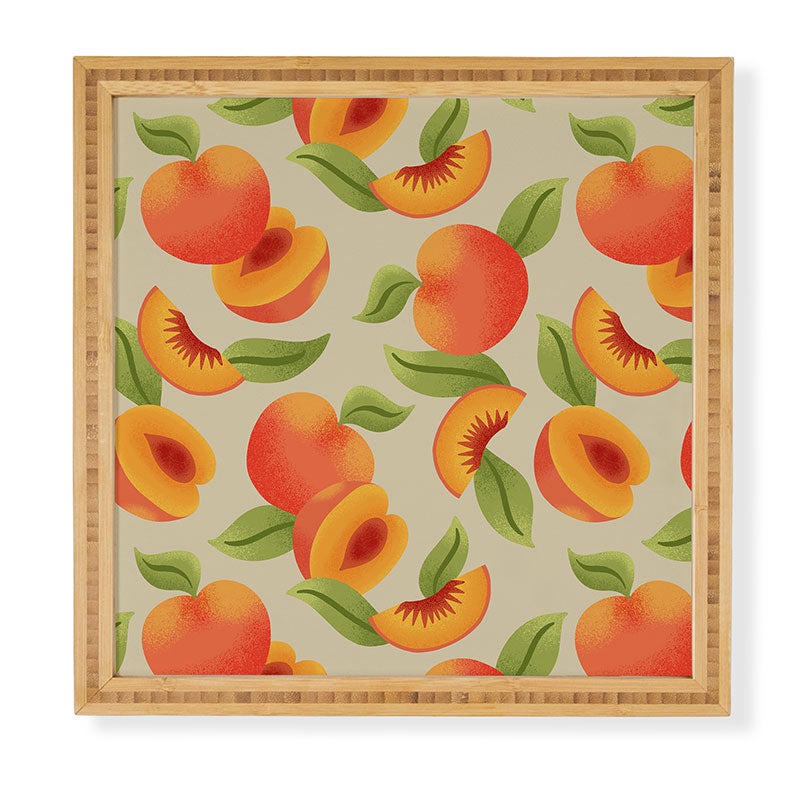 Jessica Molina Peach Pattern Framed Wall Art