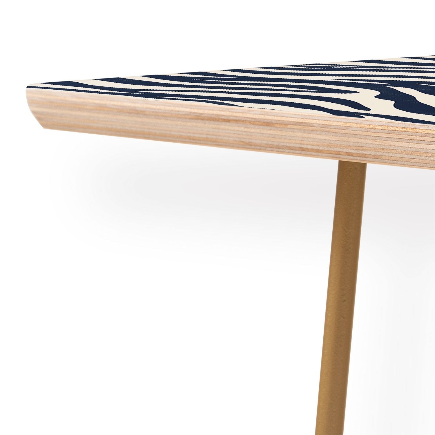 Avenie BR Navy Tiger Stripes Coffee Table