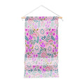 Pimlada Phuapradit Ditsy Purple Floral Half Drop Wall Hanging Portrait