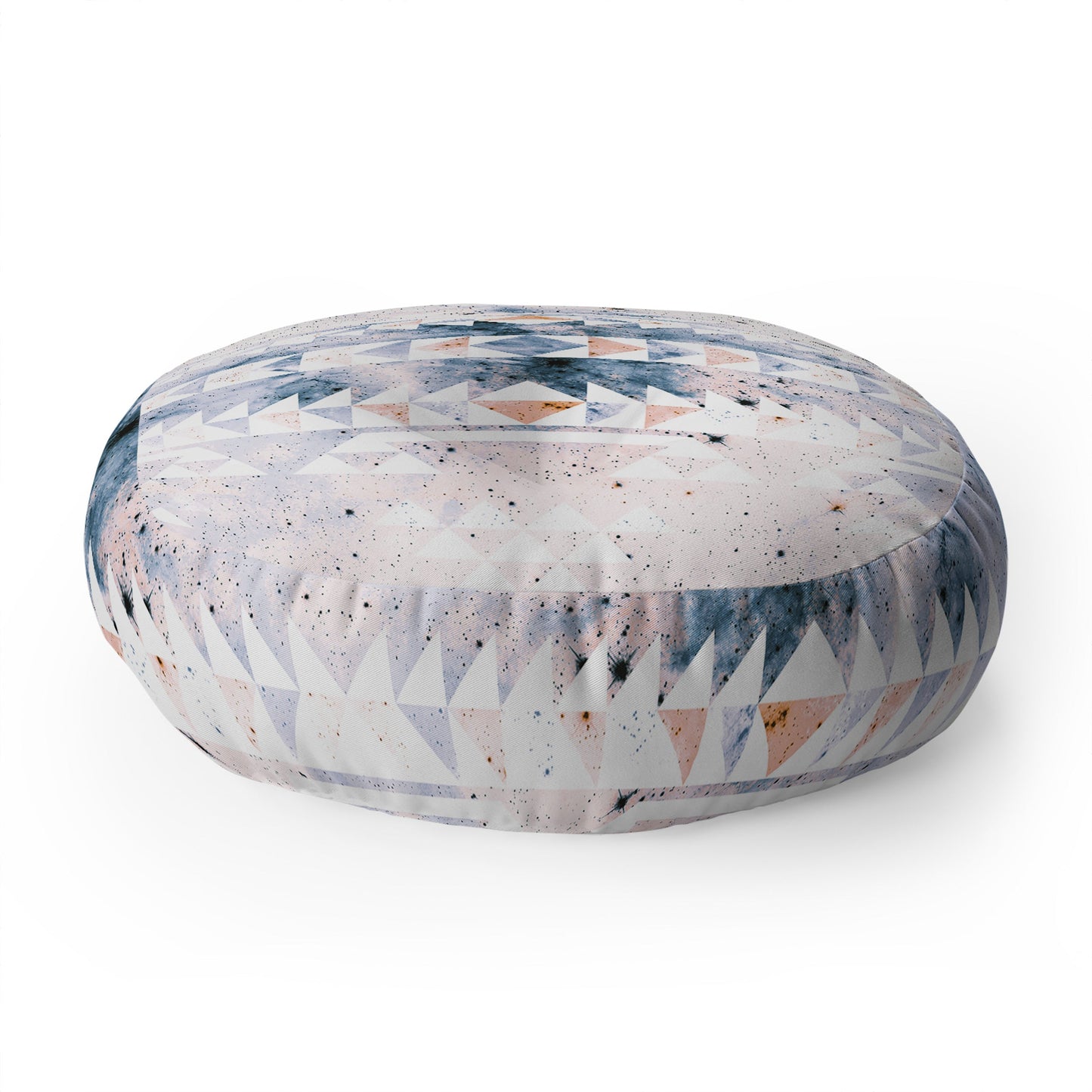 Caleb Troy arctic gold tribal Floor Pillow Round