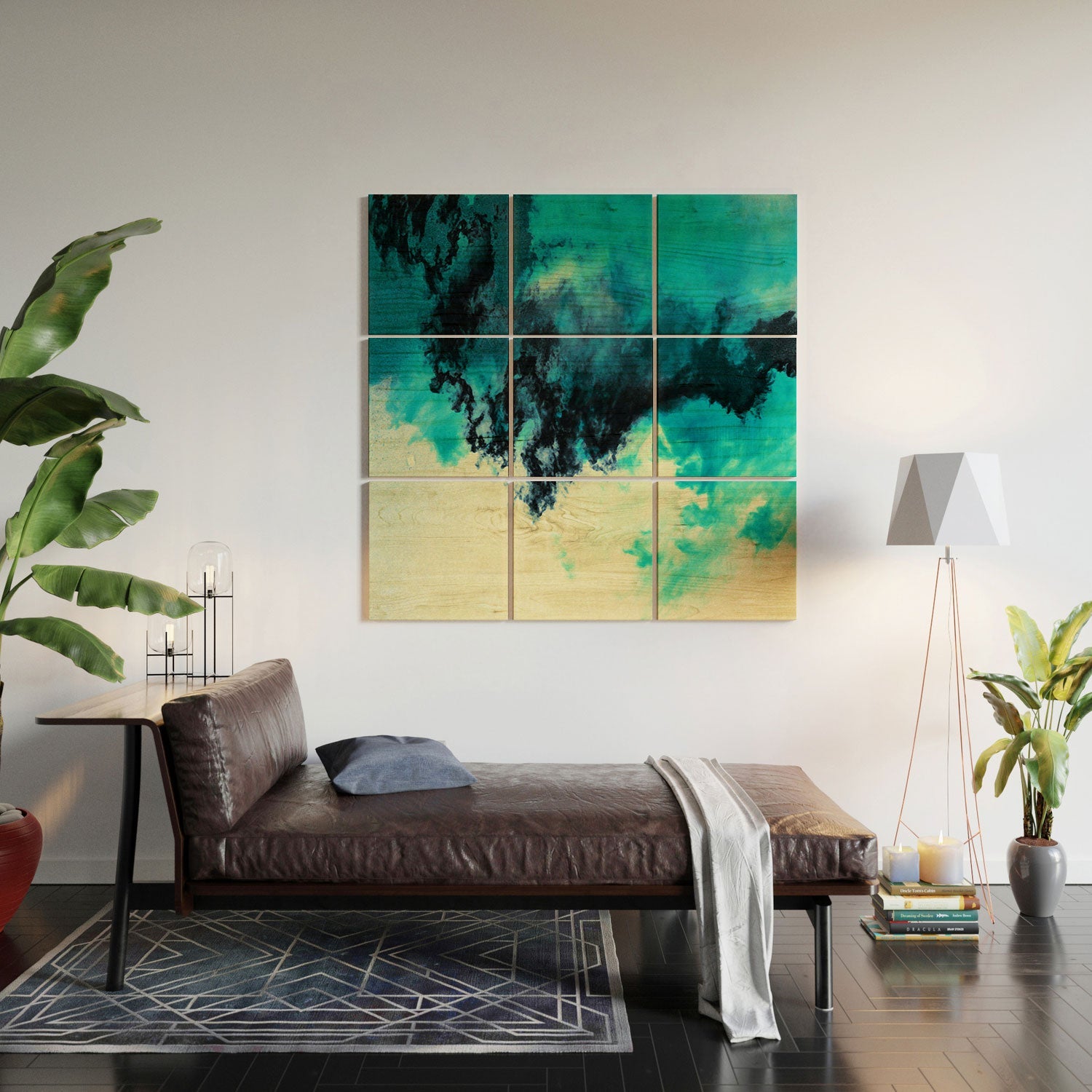 Caleb Troy Painted Clouds V Wood Wall Mural