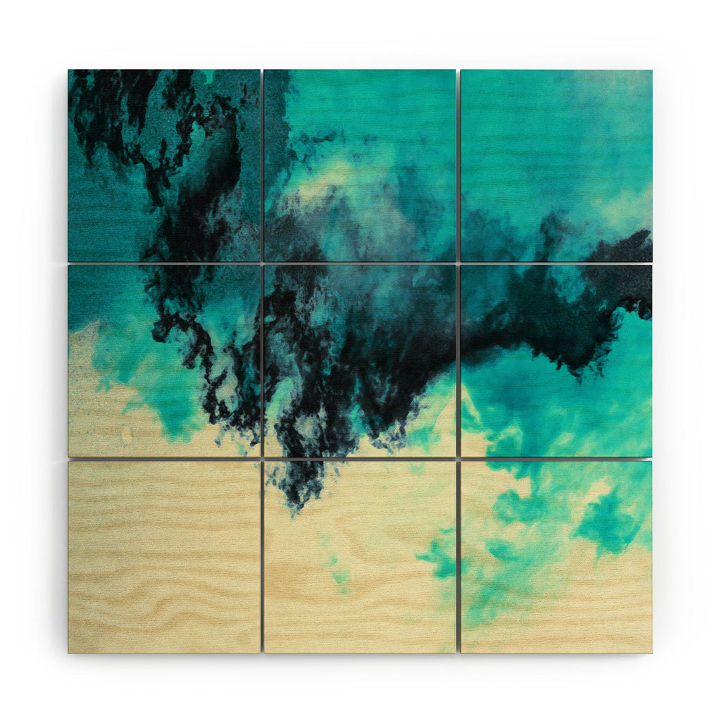 Caleb Troy Painted Clouds V Wood Wall Mural