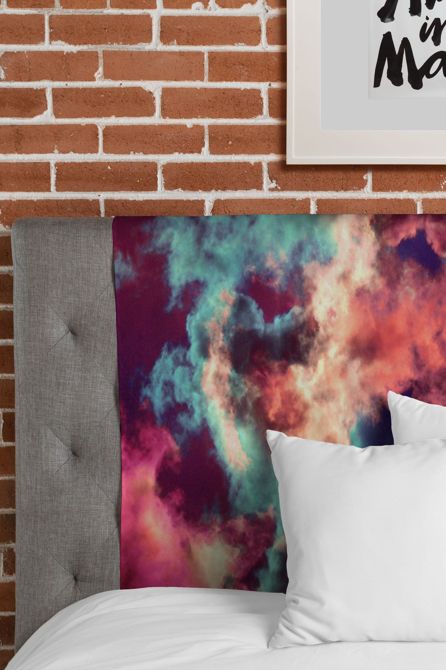 Caleb Troy Yin Yang Painted Clouds Tapestry