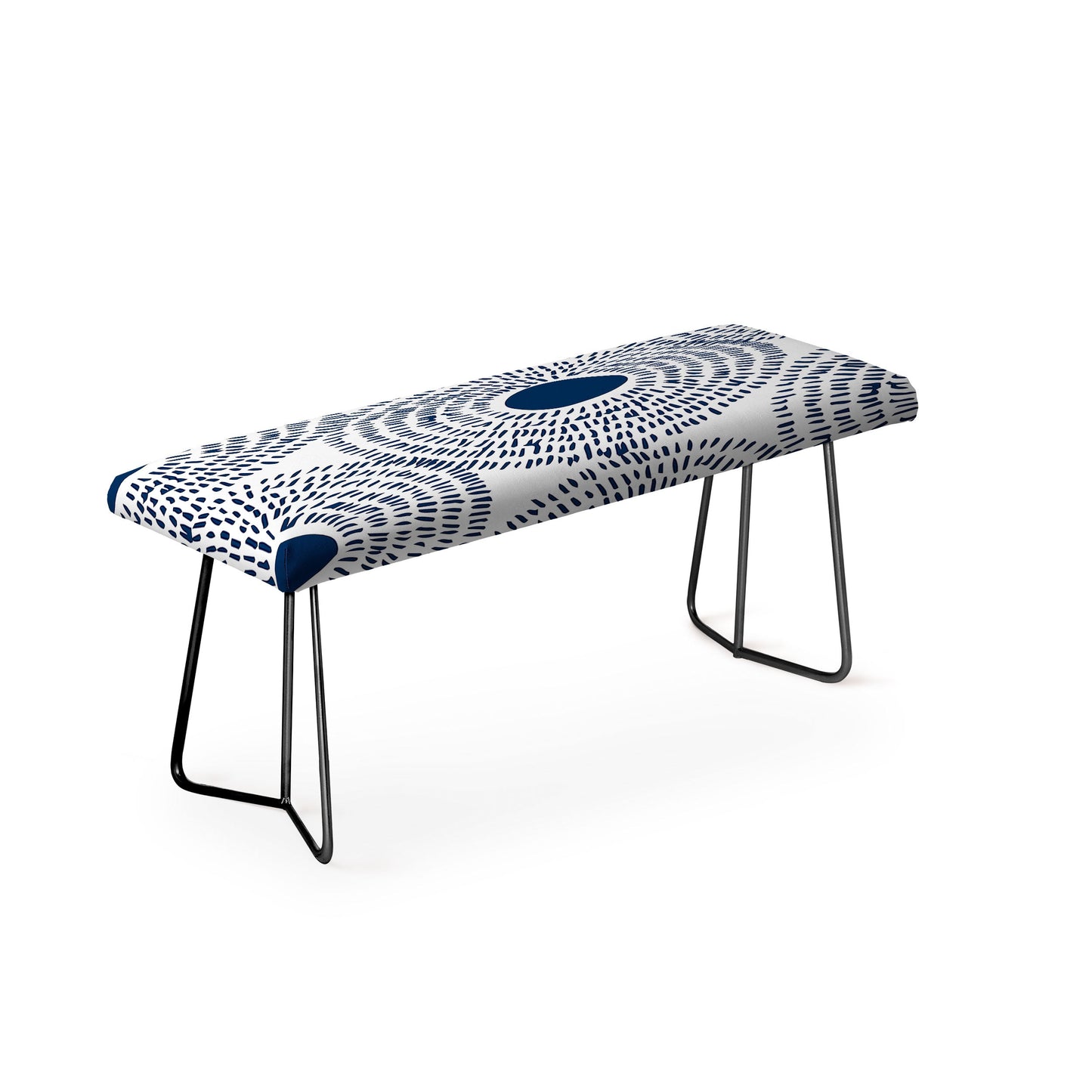 Camilla Foss Circles In Blue II Bench