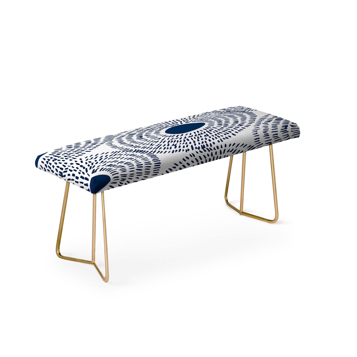 Camilla Foss Circles In Blue II Bench
