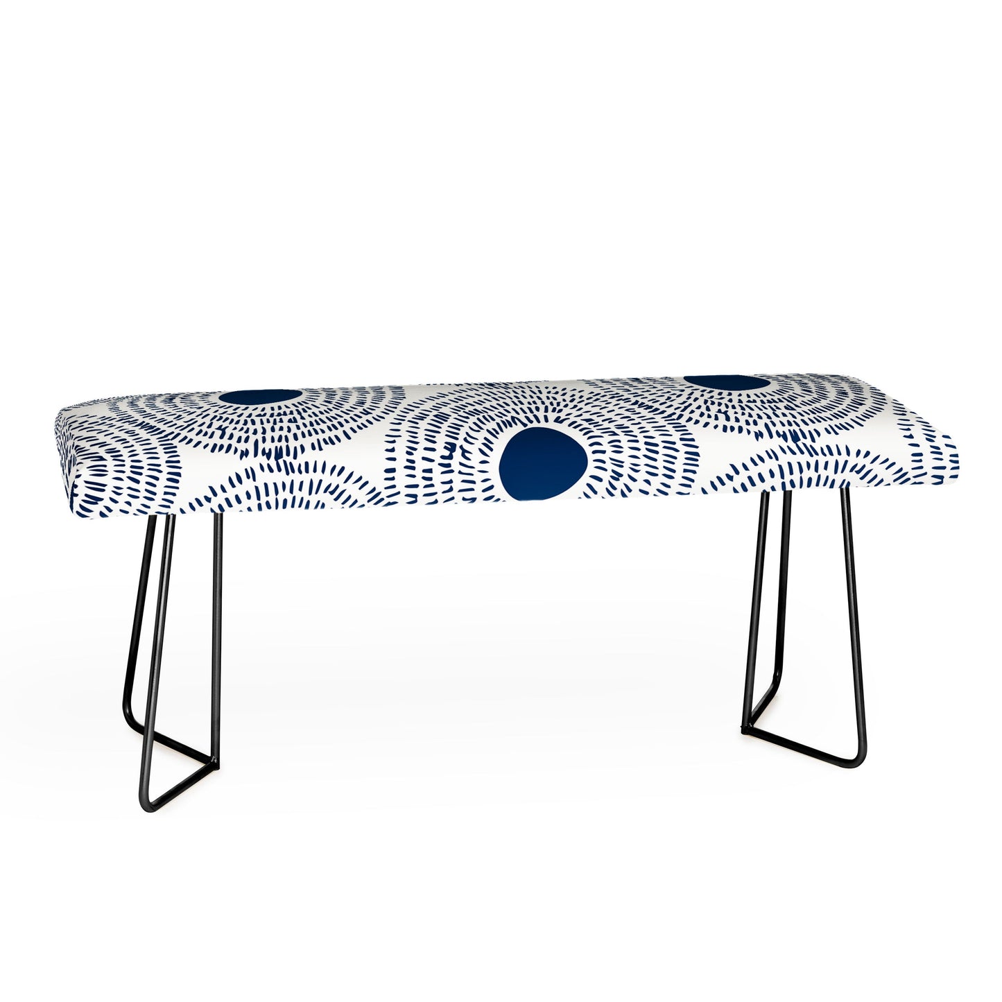 Camilla Foss Circles In Blue II Bench