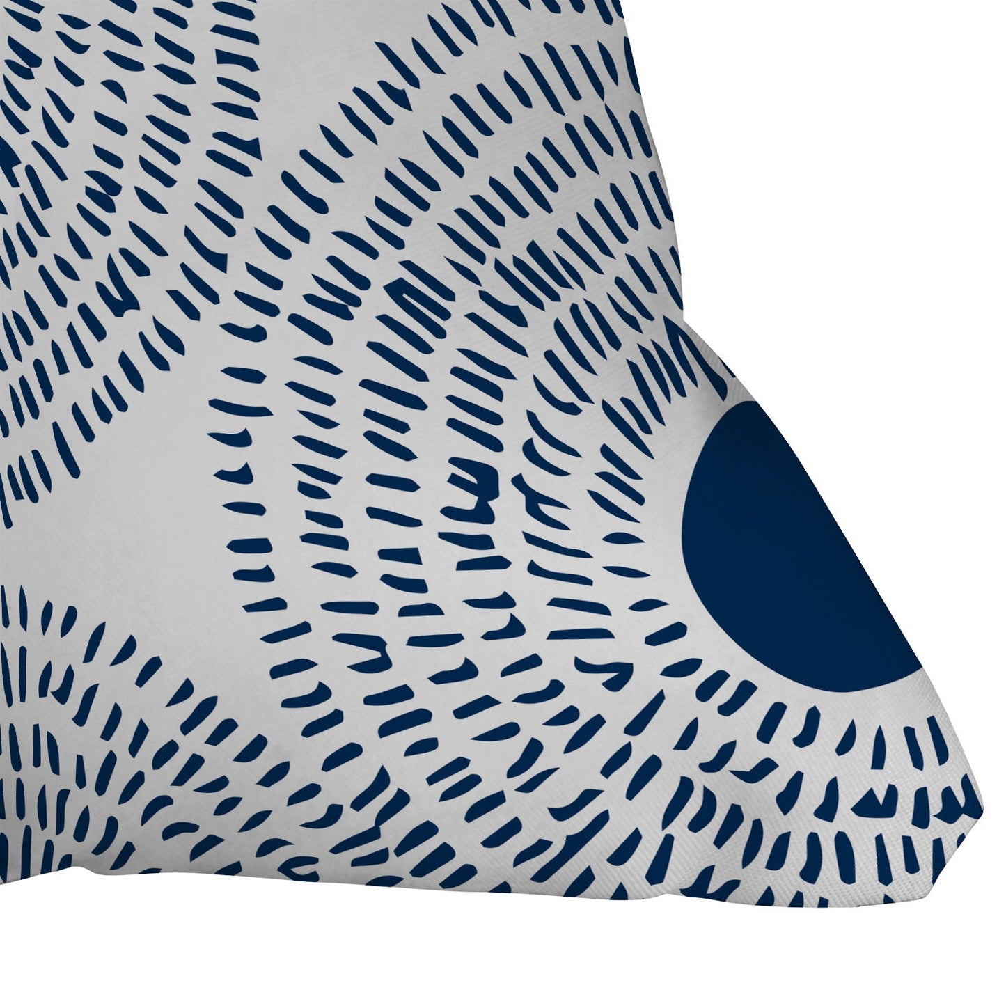 Camilla Foss Circles In Blue II Throw Pillow