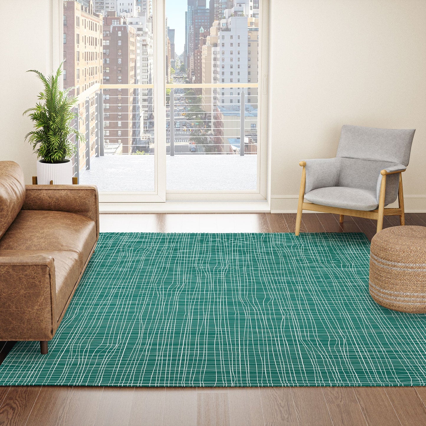 Camilla Foss Scandi Linen Area Rug