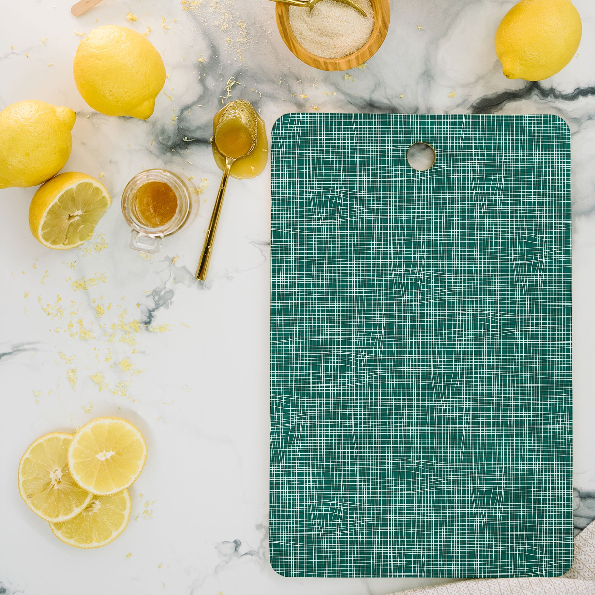 Camilla Foss Scandi Linen Cutting Board Rectangle