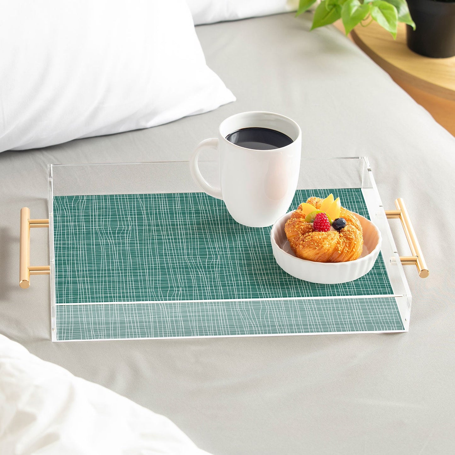 Camilla Foss Scandi Linen Acrylic Tray