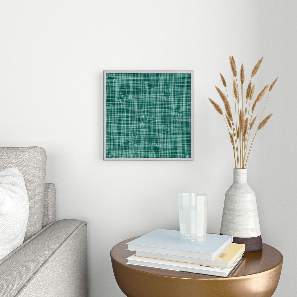 Camilla Foss Scandi Linen Square Metal Framed Art Print