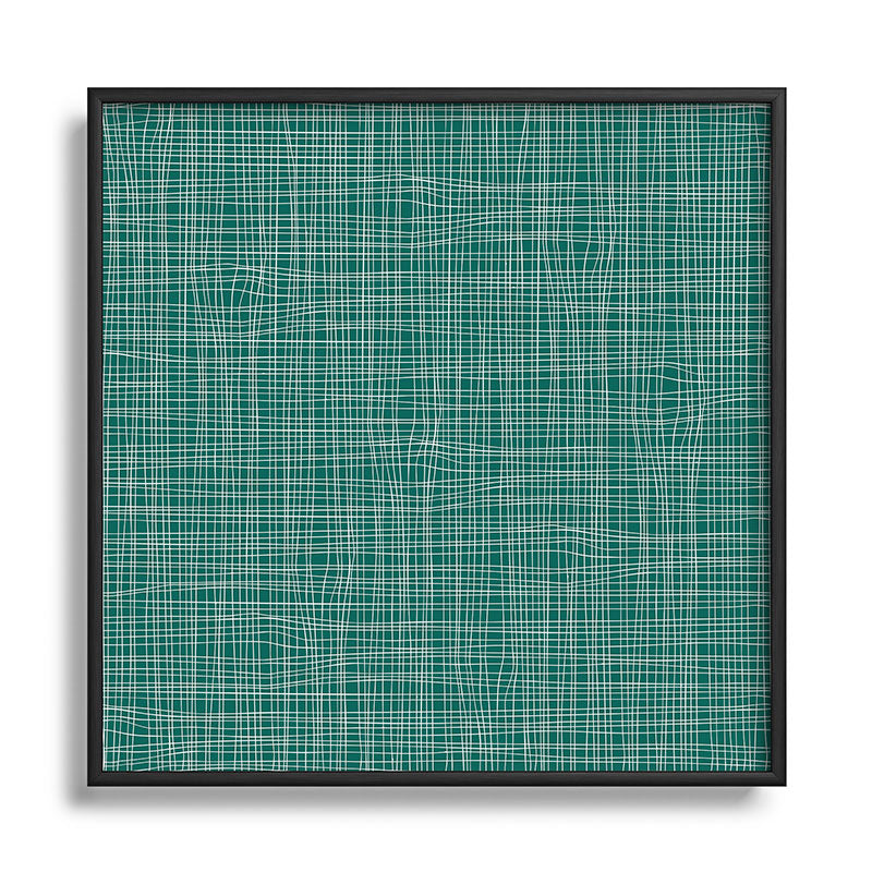 Camilla Foss Scandi Linen Square Metal Framed Art Print