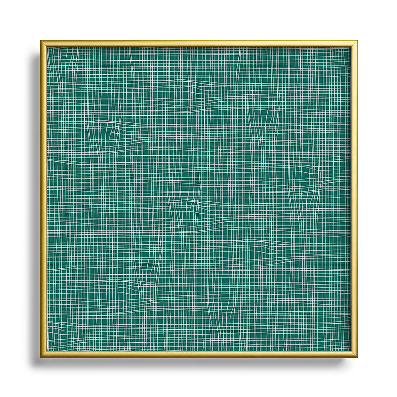 Camilla Foss Scandi Linen Square Metal Framed Art Print