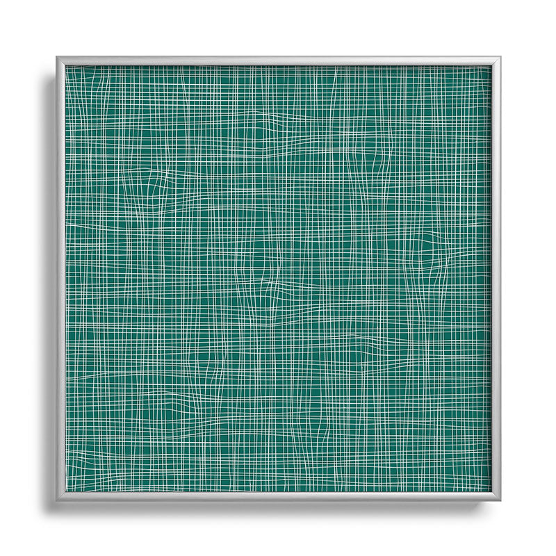 Camilla Foss Scandi Linen Square Metal Framed Art Print