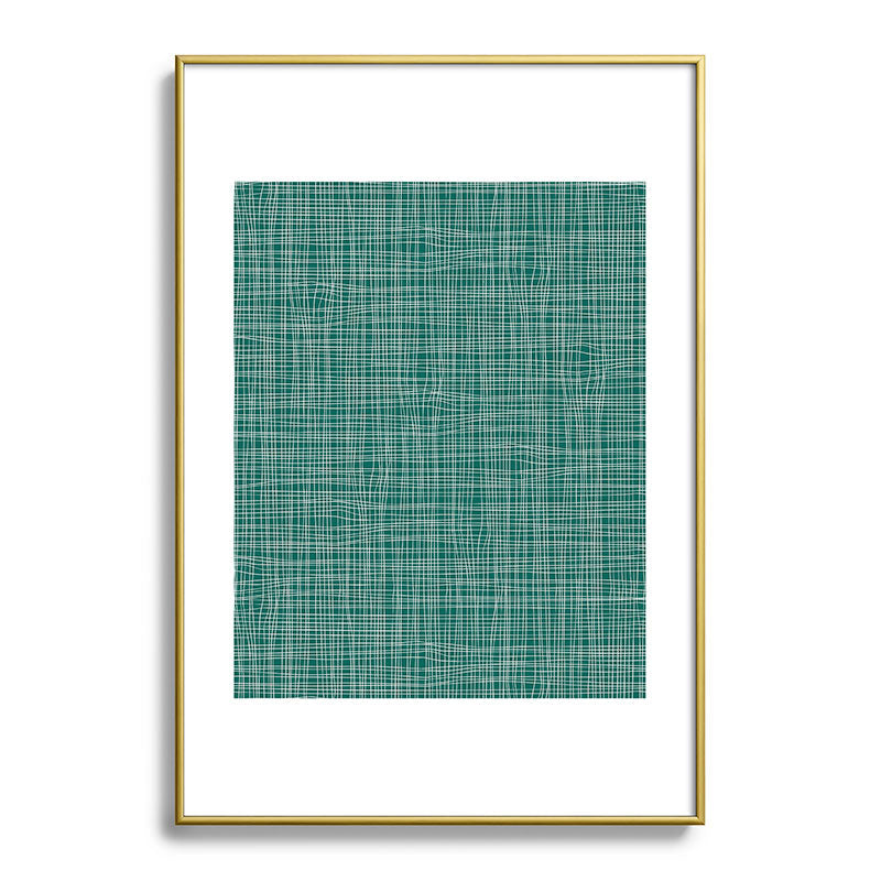 Camilla Foss Scandi Linen Metal Framed Art Print