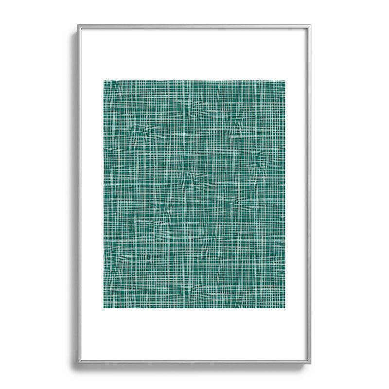 Camilla Foss Scandi Linen Metal Framed Art Print