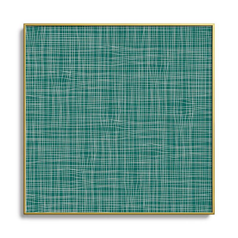 Camilla Foss Scandi Linen Square Metal Framed Art Print