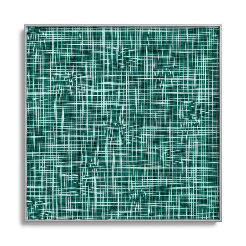 Camilla Foss Scandi Linen Square Metal Framed Art Print