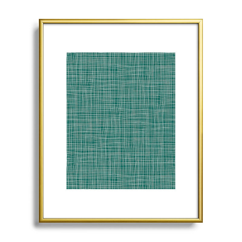 Camilla Foss Scandi Linen Metal Framed Art Print