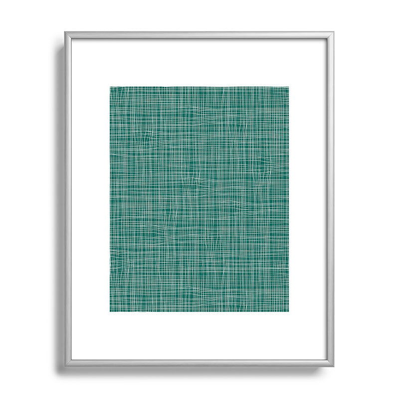 Camilla Foss Scandi Linen Metal Framed Art Print