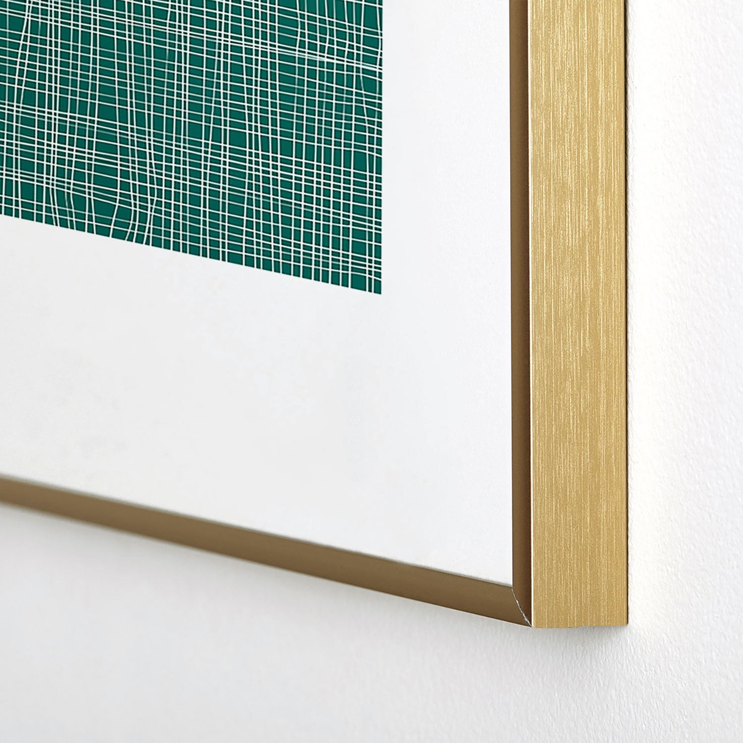 Camilla Foss Scandi Linen Metal Framed Art Print
