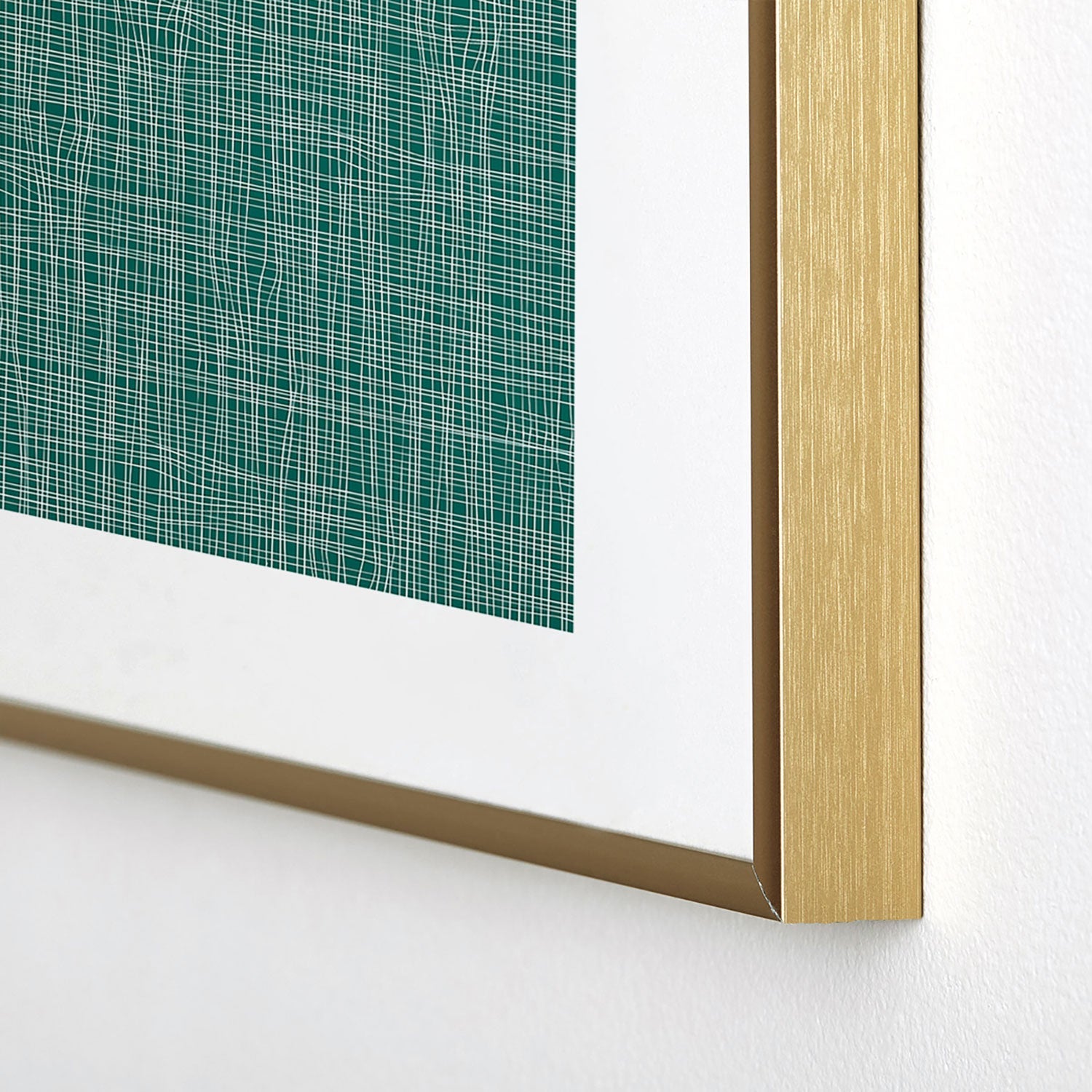 Camilla Foss Scandi Linen Metal Framed Art Print