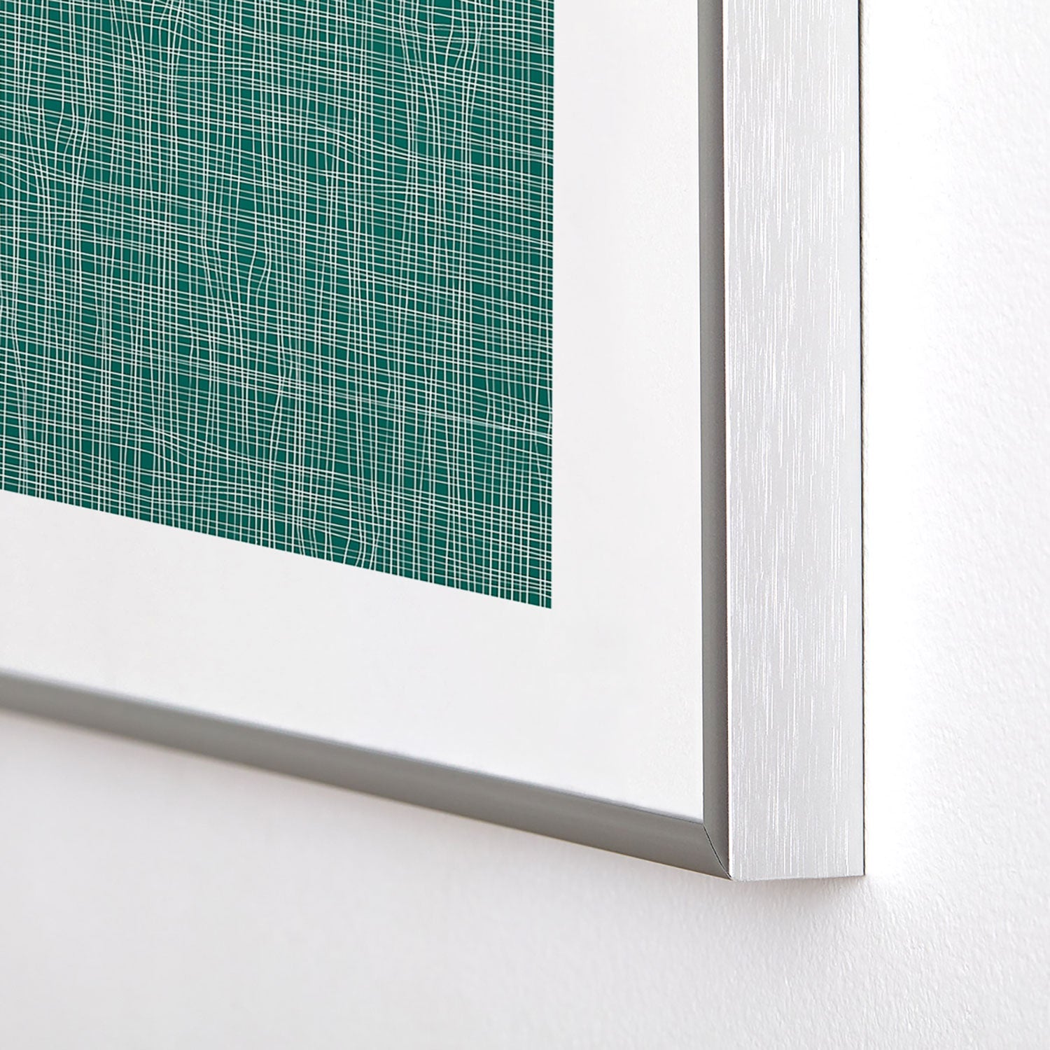 Camilla Foss Scandi Linen Metal Framed Art Print