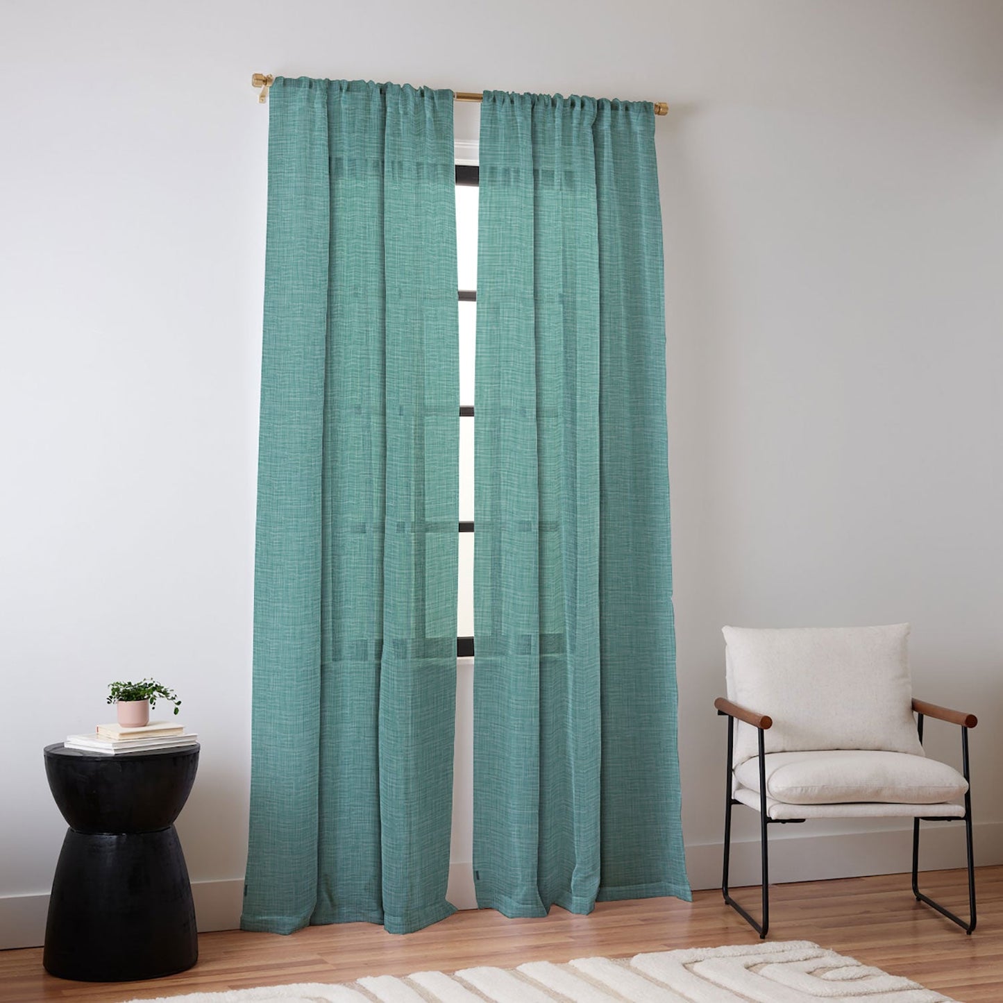 Camilla Foss Scandi Linen Sheer Window Curtain