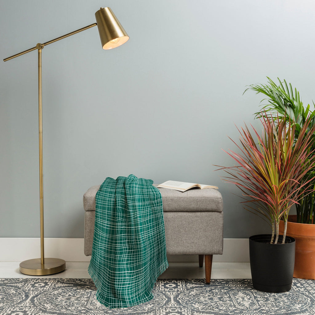 Camilla Foss Scandi Linen Throw Blanket