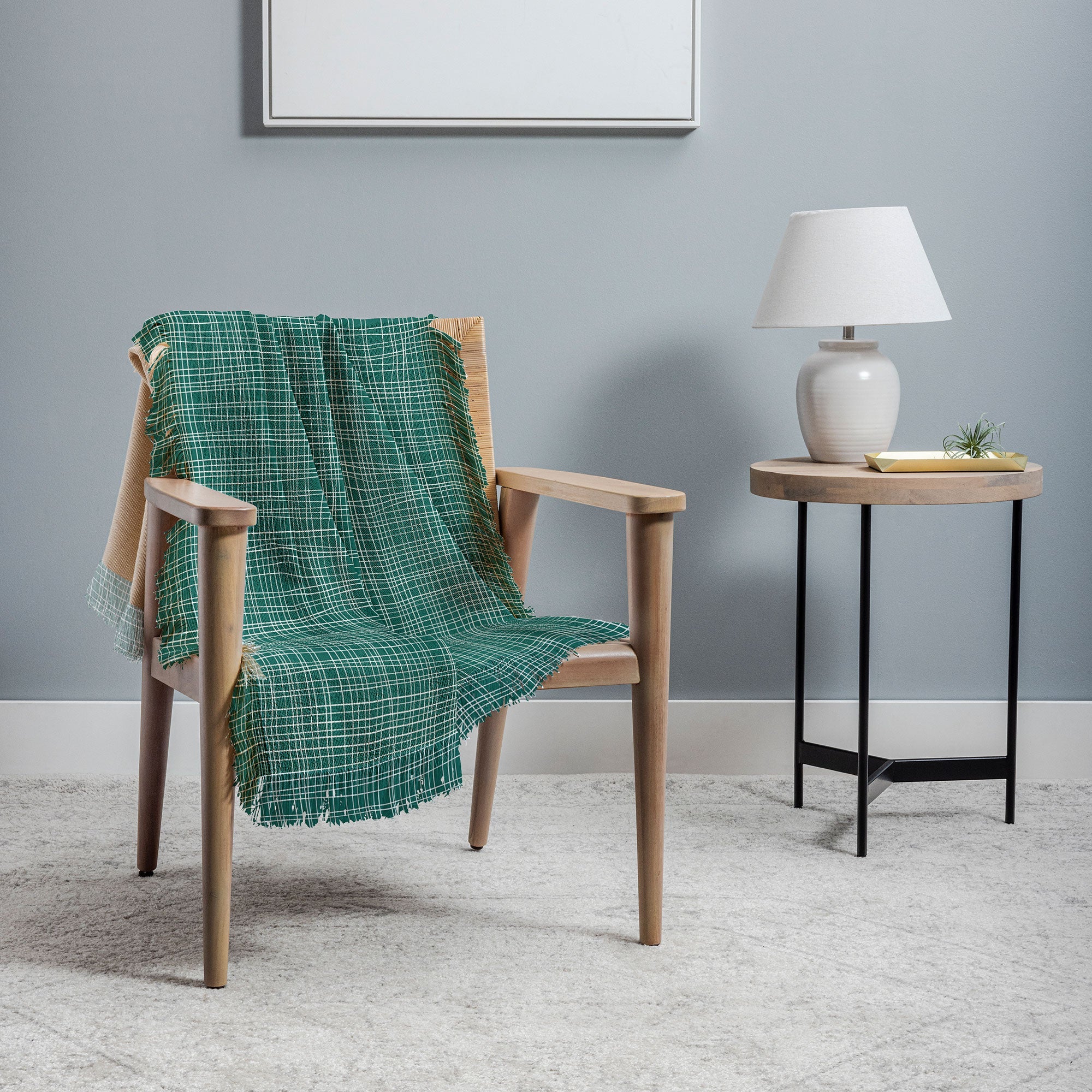 Camilla Foss Scandi Linen Throw Blanket